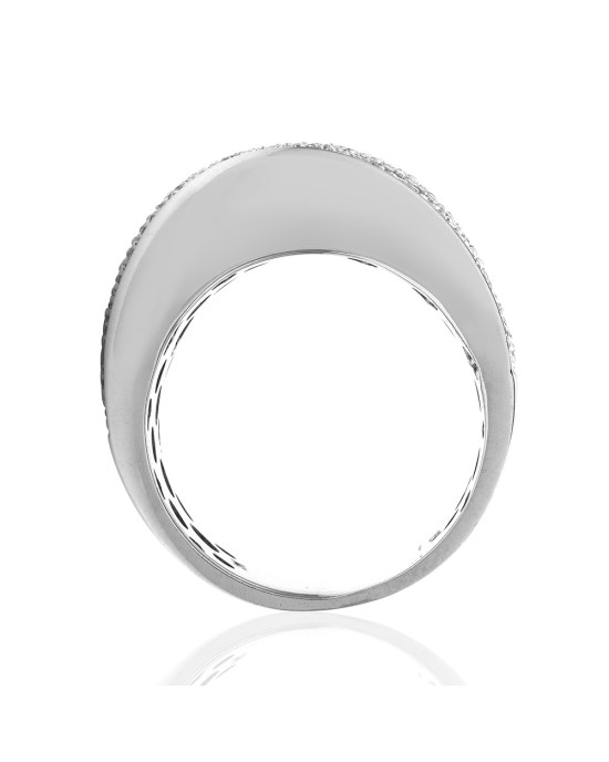 Sonia B 1.70ctw Micro Pave Diamond Ring in 14K White Gold